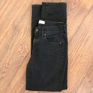 Madewell slim boyjean in washed black color